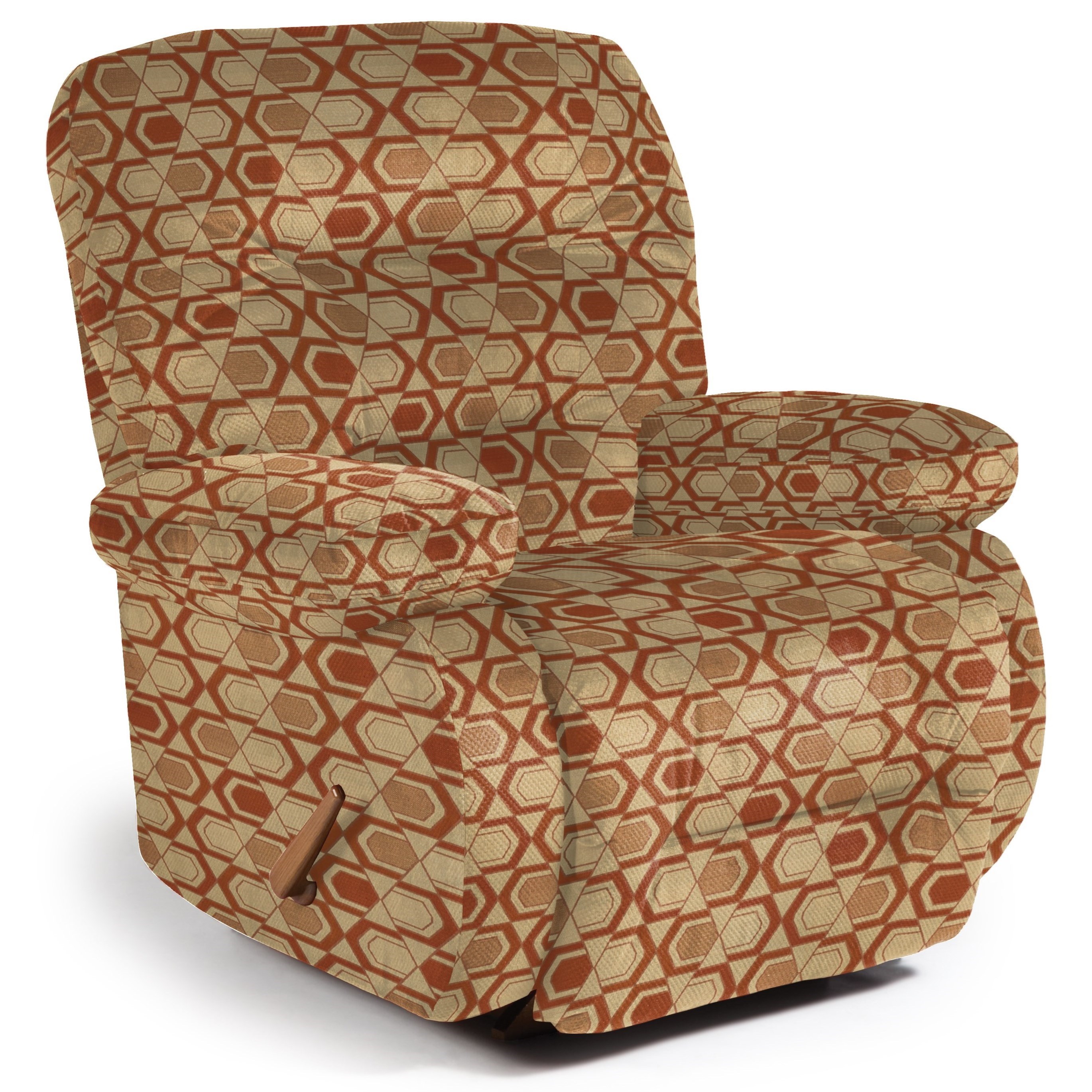 Patterned rocker recliner clearance